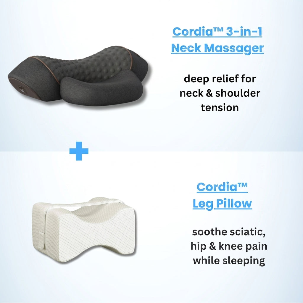 neck massager + leg pillow