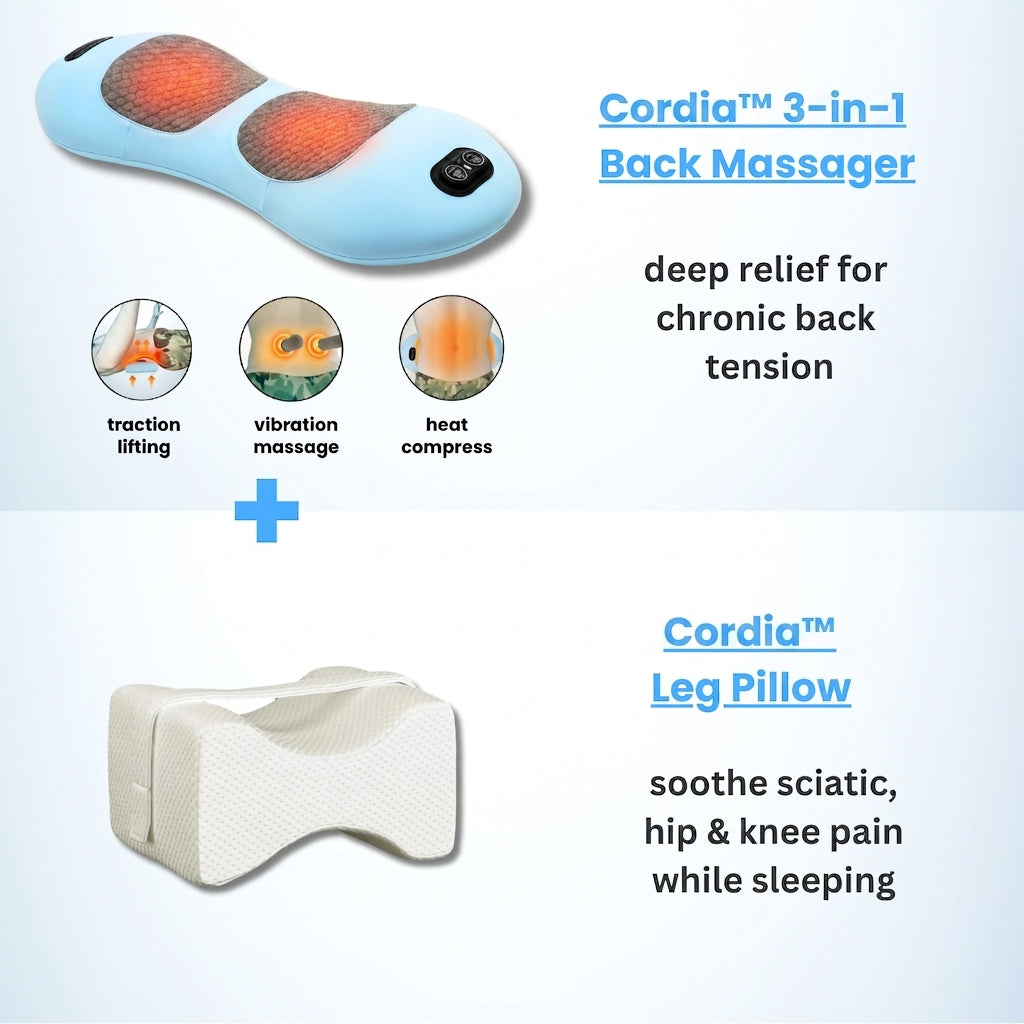 Back Massager + Leg Pillow